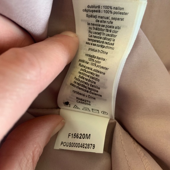 NWOT David's Bridal rose gold lace strapless dress ruched wedding prom mini 0 - Picture 5 of 13